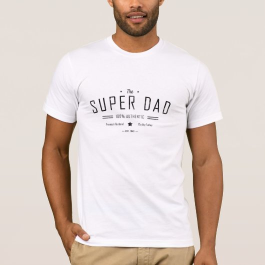 T-shirt Papa superbe (Devant)