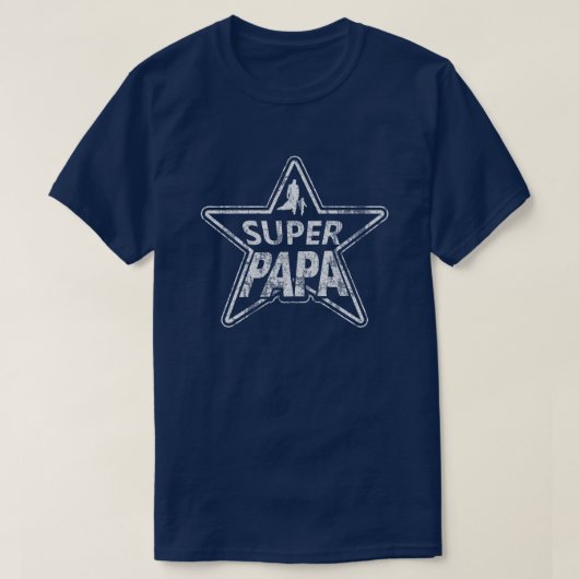 T-shirt Papa superbe affligé (Design devant)