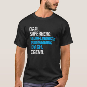 T-shirt Papa Superhero Neuro Coach de programmation lingui