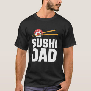 T-shirt Papa Sushi Sushi Nourriture Japonaise Otaku