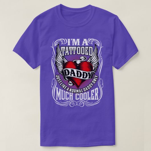 T-shirt Papa tatoué cool (Design devant)