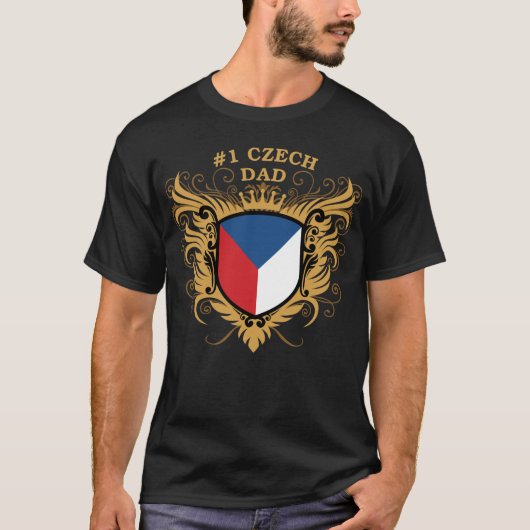 T-shirt Papa tchèque du numéro un (Devant)