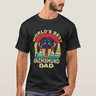 T-shirt Papa teckel de 2 mondes Vintage