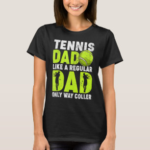 T-shirt Papa Tennis Comme Papa Régulier Joueur Tennis Père