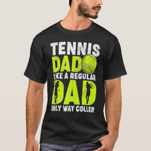 T-shirt Papa Tennis Comme Papa Régulier Joueur Tennis Père