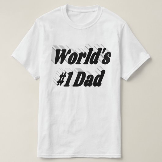 T-shirt Papa, texte noir (Design devant)
