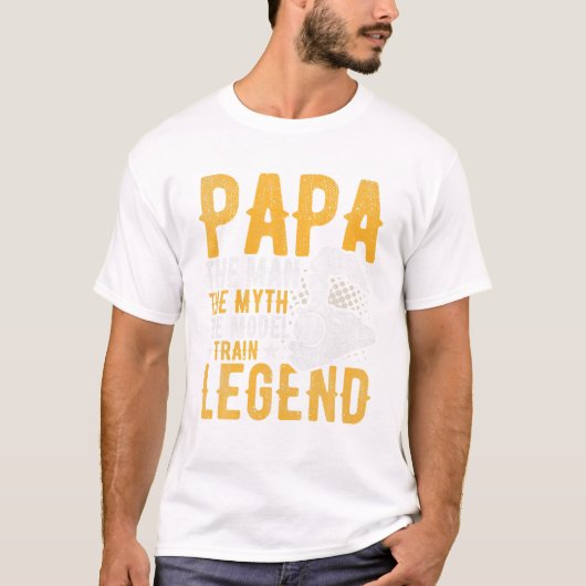 T-shirt Papa the Man the Myth the (Devant)