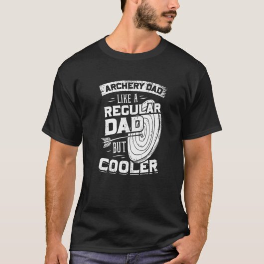 T-shirt Papa Tir À L'Arc Comme Un Père Régulier Mais Glaci (Devant)