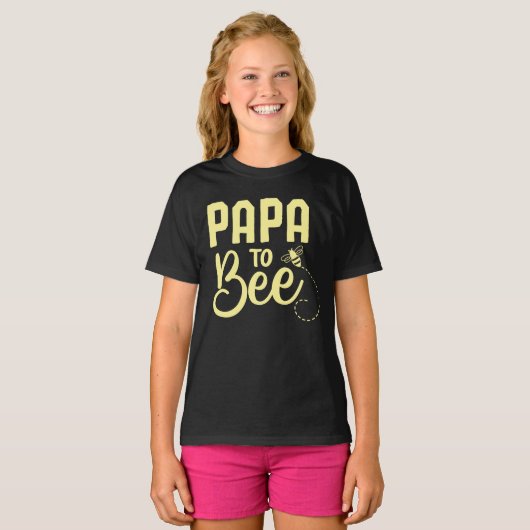 T-shirt Papa To Bee, Famille Correspondant (Devant entier)