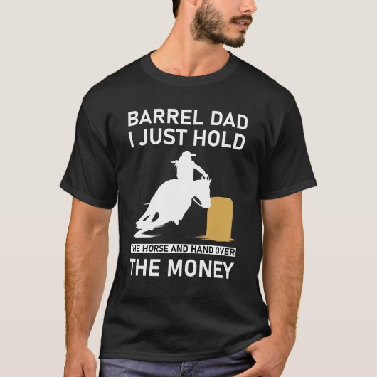 T-shirt Papa Tonneau Je Tiens Juste Le Cheval et la main (Devant)
