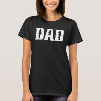 T-shirt Papa Truite Pêche - Drôle Papa Basse Pêcheur Gros