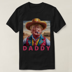 T-shirt Papa Trump Cowboy Drôle