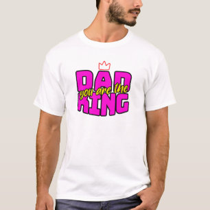 T-shirt "Papa, tu es le roi" Couronne Fête des pères amusa