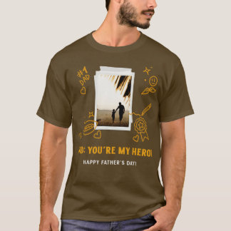 T-shirt Papa, tu es mon héros (1)