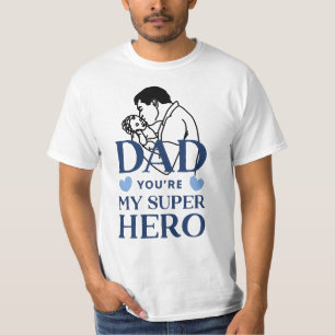 T-shirt Papa, tu es mon super-héros