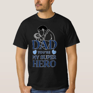 T-shirt Papa tu es mon super-héros