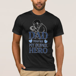 T-shirt Papa tu es mon super-héros