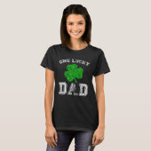 T-shirt Papa Un Lucky Papa Jour de la Saint Patrick Papa P (Devant entier)