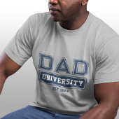 T-shirt Papa Université Varsity Style Fête du Père