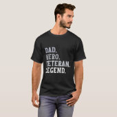 T-shirt Papa vétéran (Devant entier)