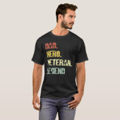 T-shirt Papa vétéran (Devant entier)