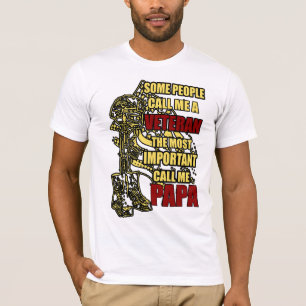 T-shirt Papa vétéran