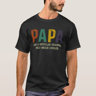 T-shirt Papa vintage Comme Grand-Père Régulier Seulement G