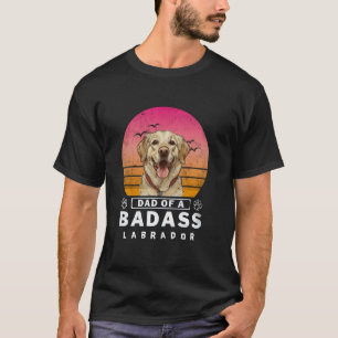 T-shirt Papa Vintage d'un Labrador Retriever drôle et BadA