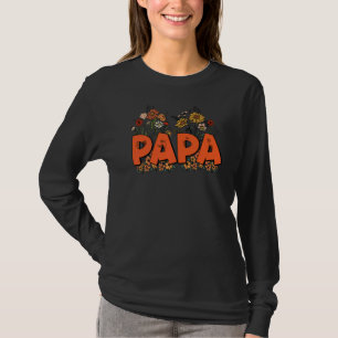 T-shirt Papa Vintage Fleur sauvage Jardin Botanique Nature