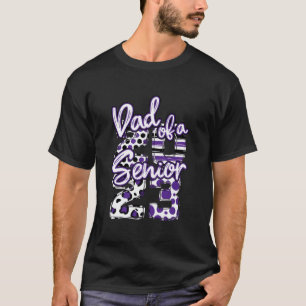 T-shirt Papa violet et noir d'un élève de terminale 2023 R