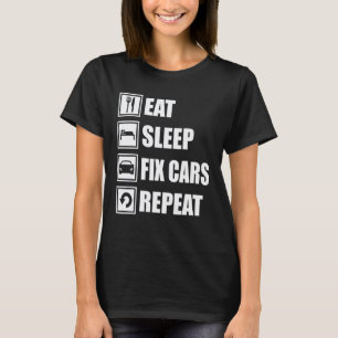 T-shirt Papa voiture mécanicien automobile Tuning Manger D
