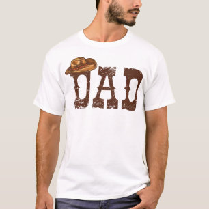 T-shirt Papa Western Famille Correspondante Anniversaire C