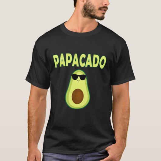 T-shirt Papacado Avocado Papa Fête des pères Père Papa Pap (Devant)
