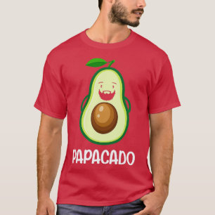 T-shirt Papacado Moustache Avocados père pères