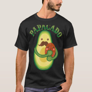 T-shirt Papacado Vegan Papa Fête des pères Fruit Avocado P