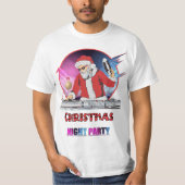 T-shirt Papai Noel DJ Merry Christmas (Devant)