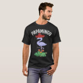 T-shirt Papamingo Spanish Dad Papa Flamingo With Mexican (Devant entier)