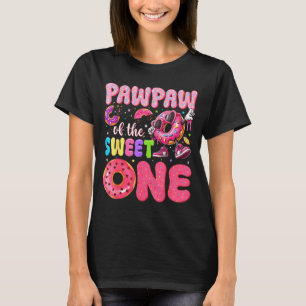 T-shirt Papapou du doux premier anniversaire Donut Anniver