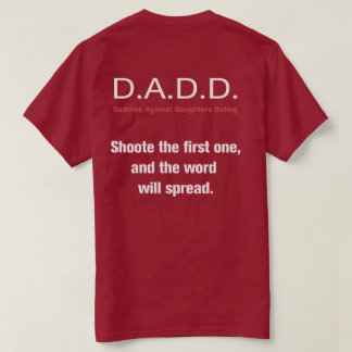 T-shirt Papas contre des filles datant la chemise