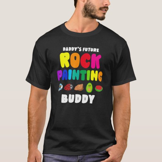 T-shirt Papa's Future Rock Peinture Buddy (Devant)