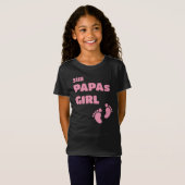 T-Shirt Papas Girl - Empreintes (Devant entier)