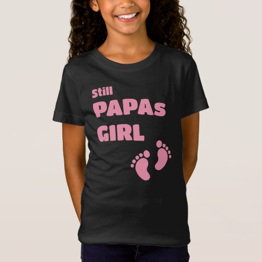 T-Shirt Papas Girl - Empreintes (Devant)