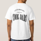 T-shirt Papas Légendaires et Cool – Conception de Typograp (Dos)