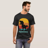 T-shirt Papasaures Sunset rétro (Devant entier)