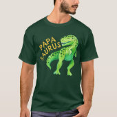 T-shirt Papasaurus Dinosaur papa du garçon d'anniversaire (Devant)