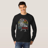 T-shirt Papasaurus  Rex Dinosaur Papa saurus Family (Devant entier)