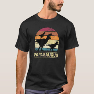 T-shirt Papasaurus Rex Dinosaur Pyjama Dino Jumeau Papa av