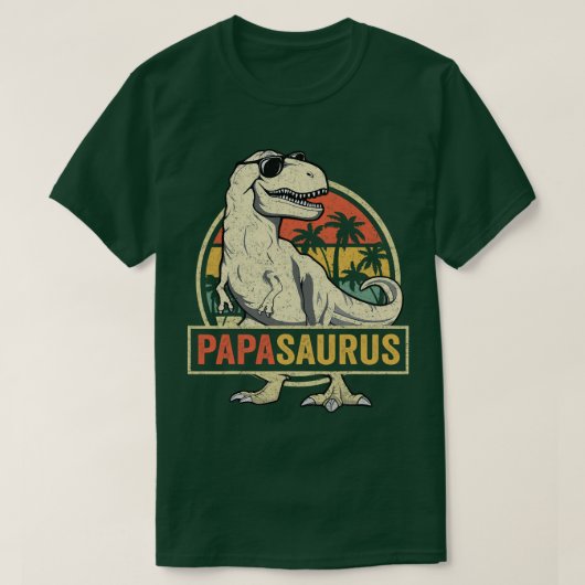 T-shirt Papasaurus Rex Père Dinosaur Famille Dino Papa Sa (Design devant)