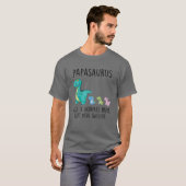 T-shirt Papasaurus T Rex Dinosaur Papa Family Matching Fat (Devant entier)