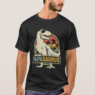 T-shirt Papasaurus T Rex Dinosaur Papa Saurus Famille